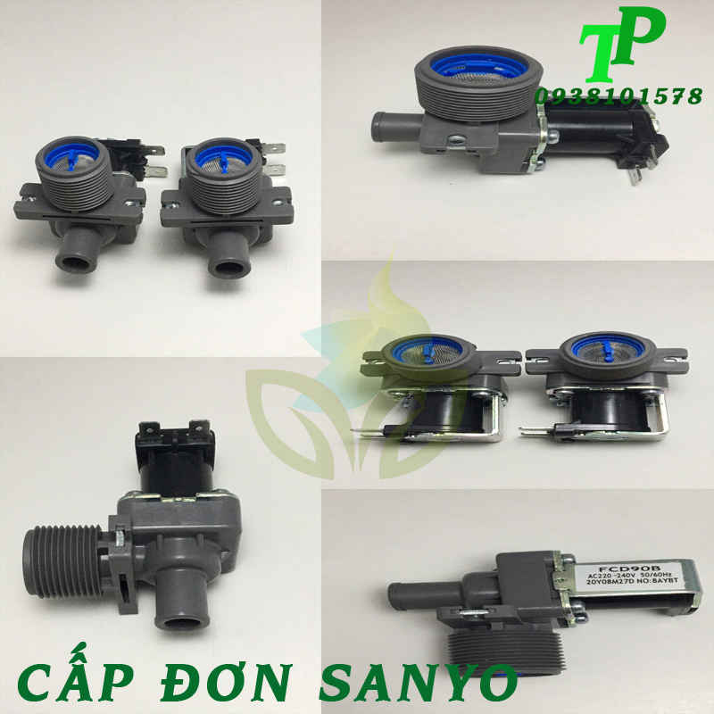 Van cấp nước máy giặt Sanyo, van cấp đơn sanyo