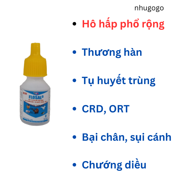 Flosal D 10ml khò khè, hen