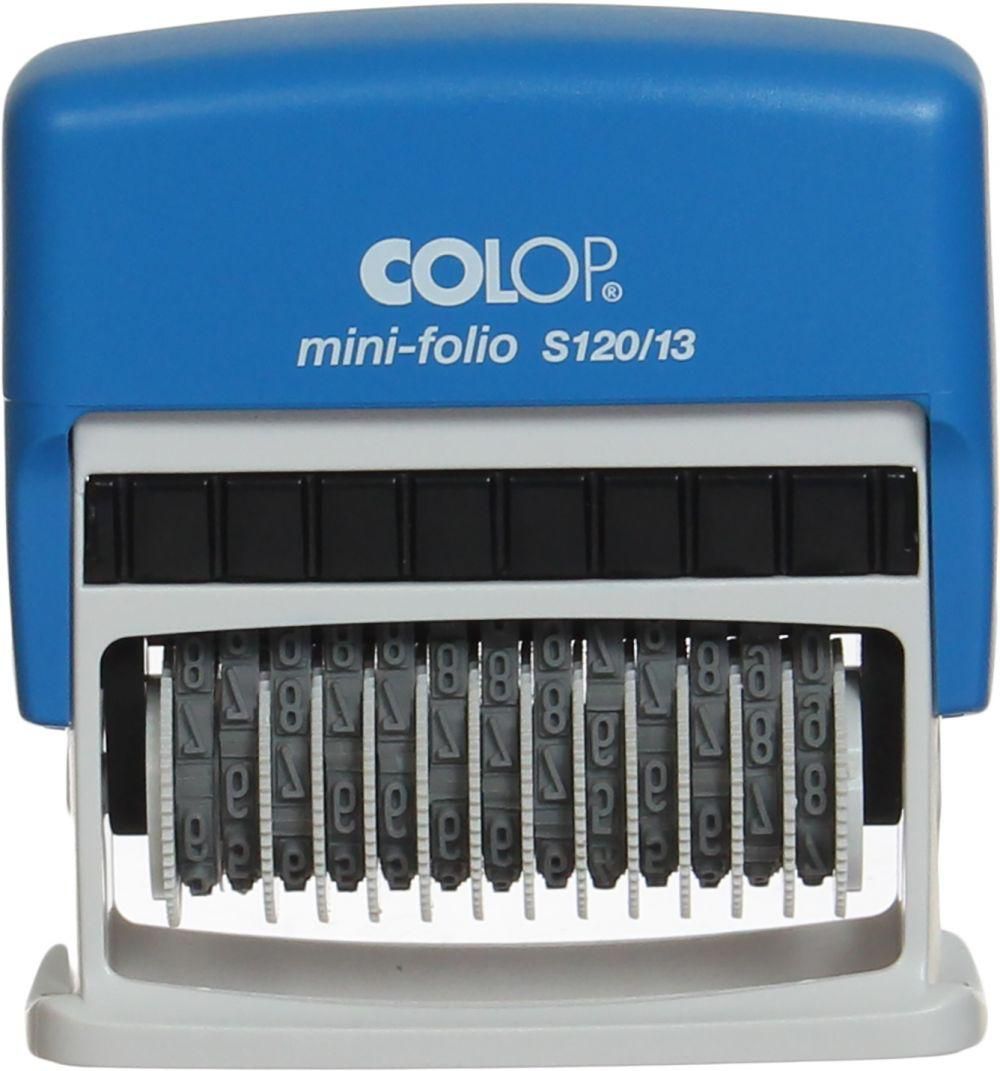 Con dấu 13 số liền mực cao 3mm Colop S120/13