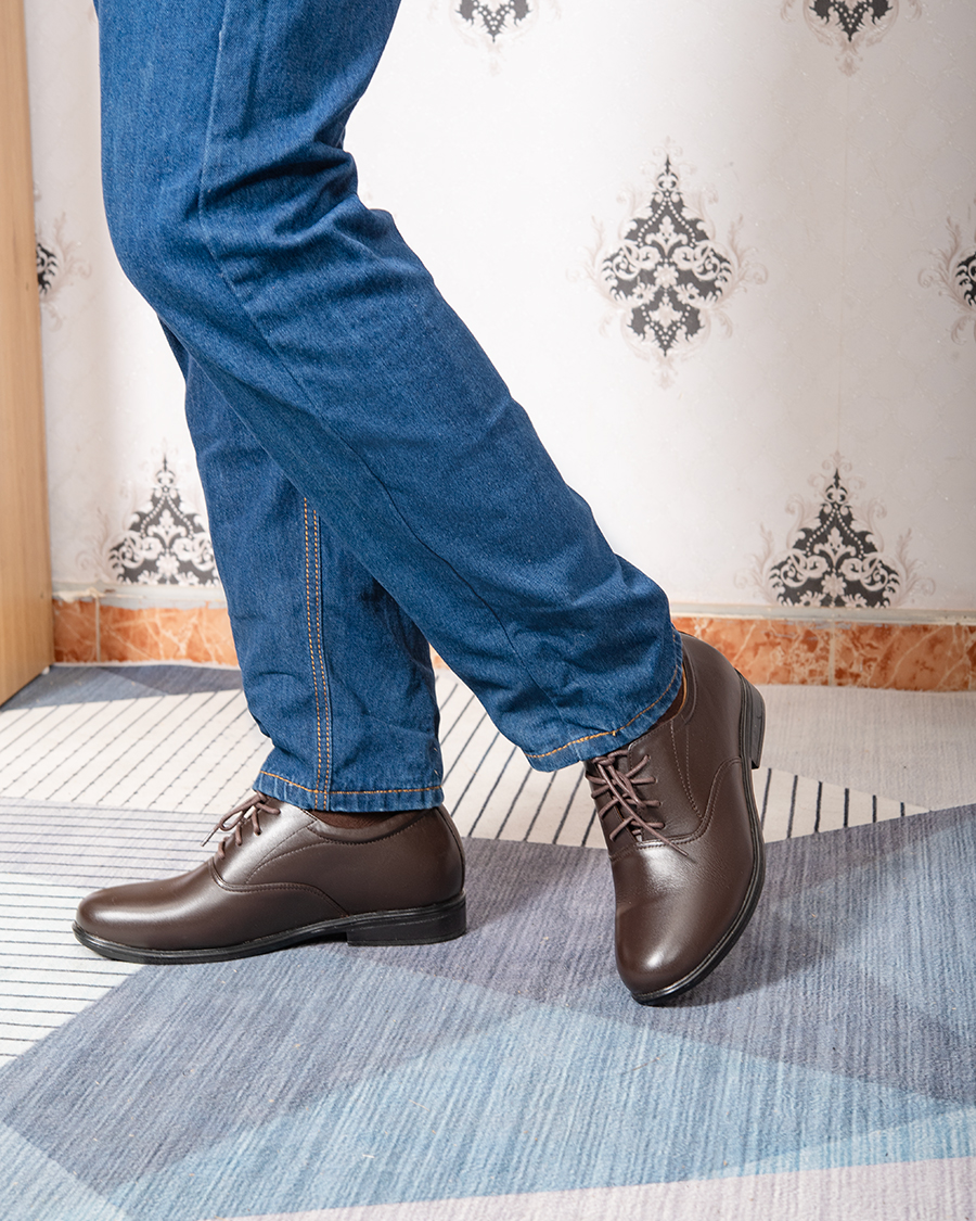 [6cm]-padded shoes men's T&TRA T41 Brown