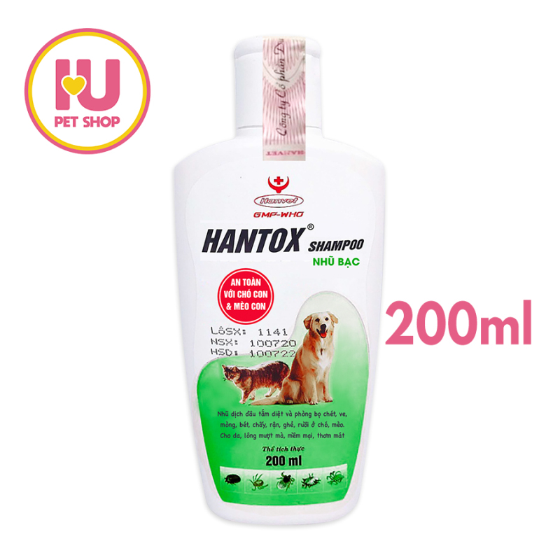 HANTOX XANH - SỮA TẮM TRỊ VE RẬN CHÓ MÈO 200ml