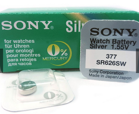 Pin đồng hồ Sony SR626SW , giá 1 viên. tương thích với các mã pin đồng hồ SR626SW- SR626 - 626 - 377 - LR626 - AG4