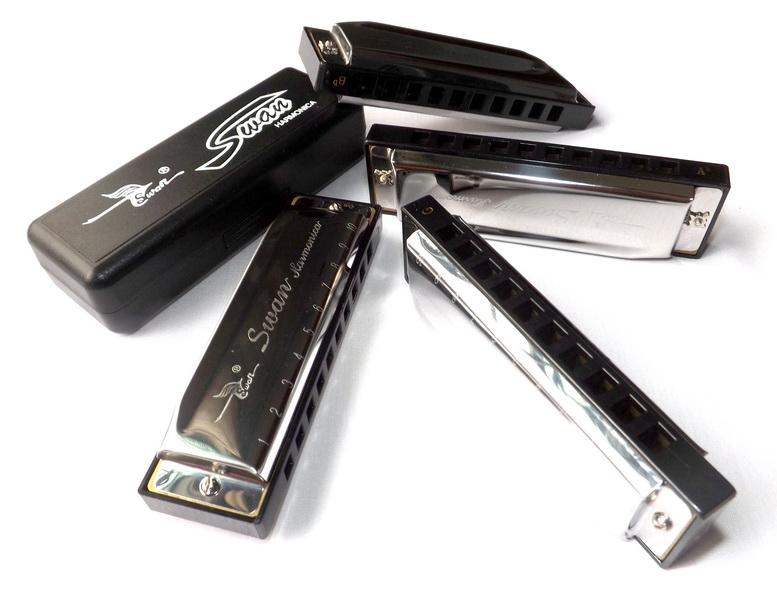 Kèn harmonica Swan SW1020 Key F# (Gb) Bạc