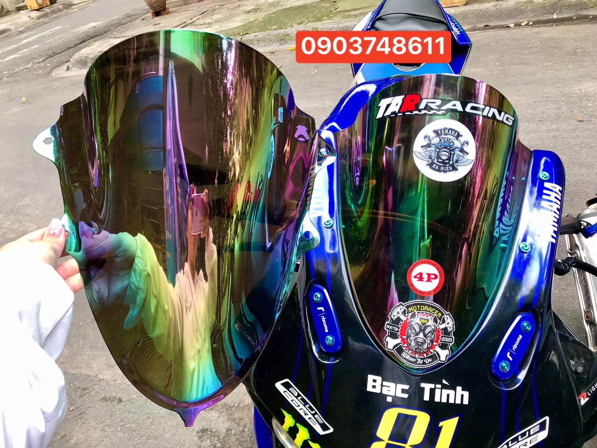 KÍNH CHẮN GIÓ R15 7 MÀU