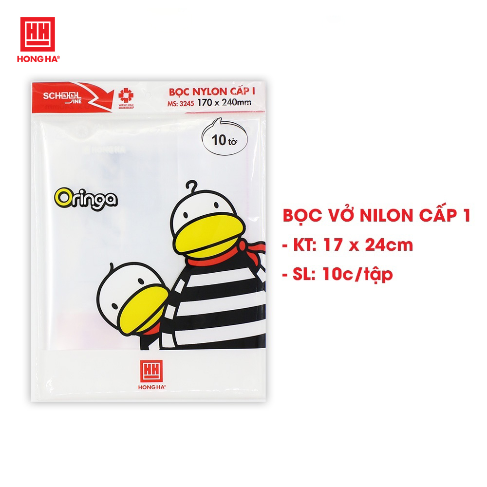 Bọc vở ni lông cấp I 170x240 mm (5 tập)