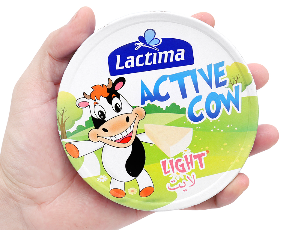 Phô Mai Vị Sữa Lactima Active Cow Hộp 120g (8 Miếng)
