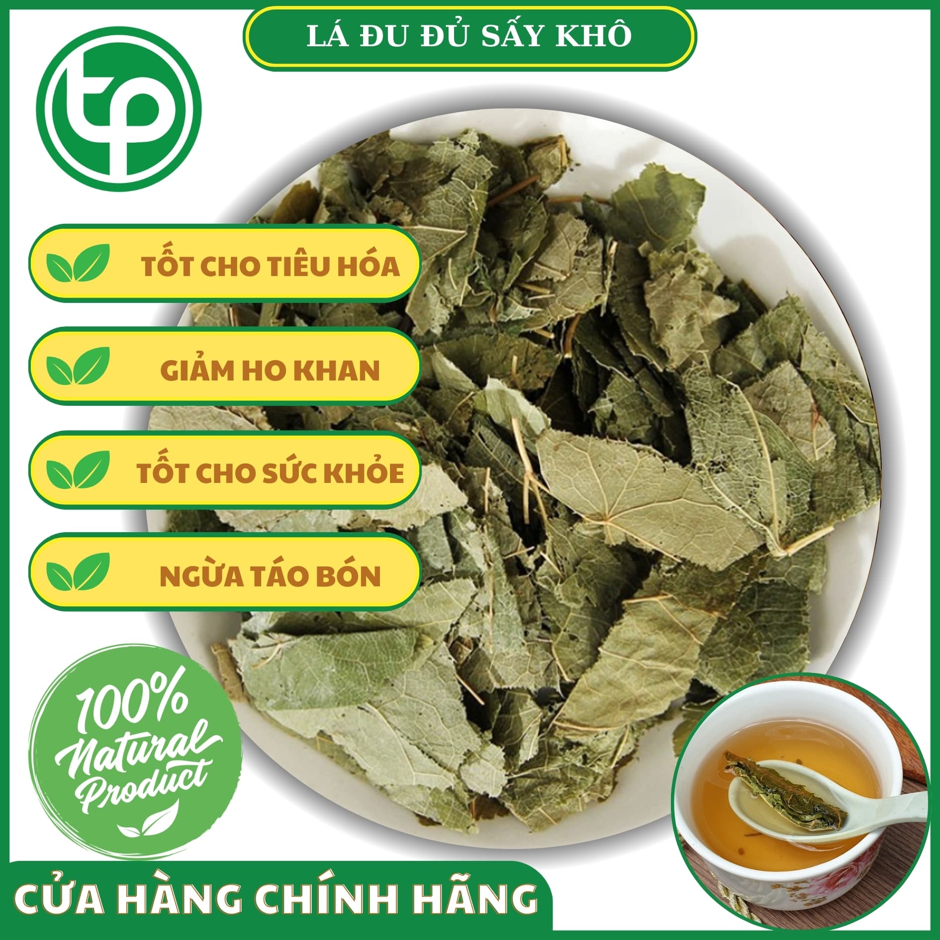 Lá đu đủ sấy khô 500g - Thảo Dược Tấn Phát