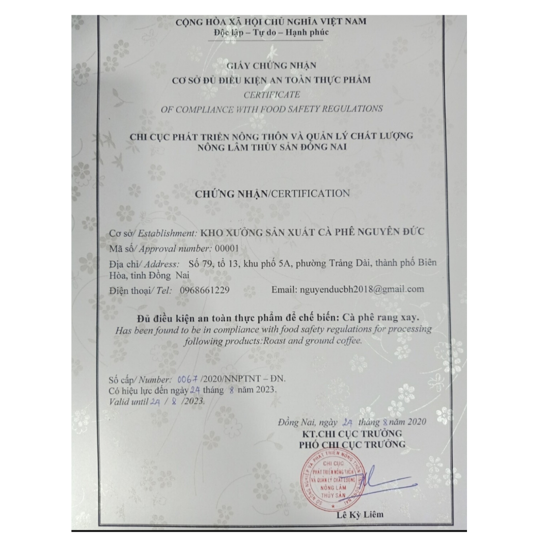 Cà phê Chồn nâu Thượng Hạng