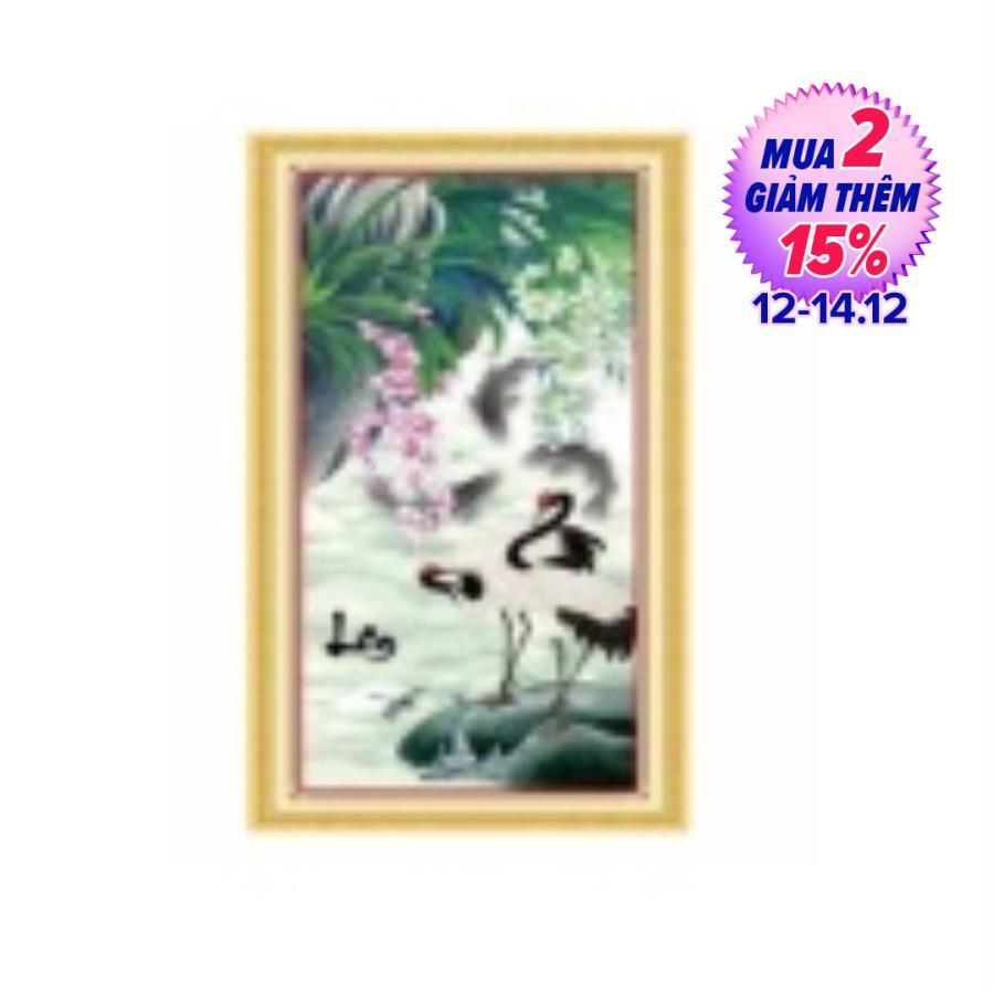 Dlh-222843-tranh thêu bộ tứ lan 41x85 siêu thị tranh thêu