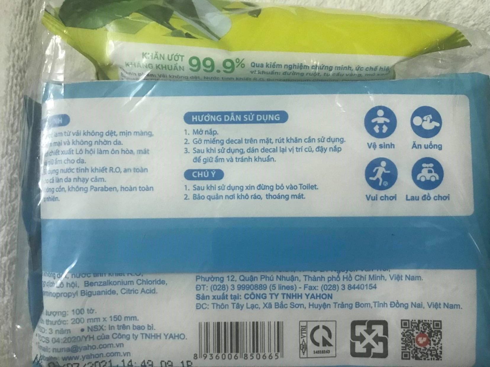 Khăn Ướt Em Bé Nuna 100 Miếng, Khăn Ướt Nuna