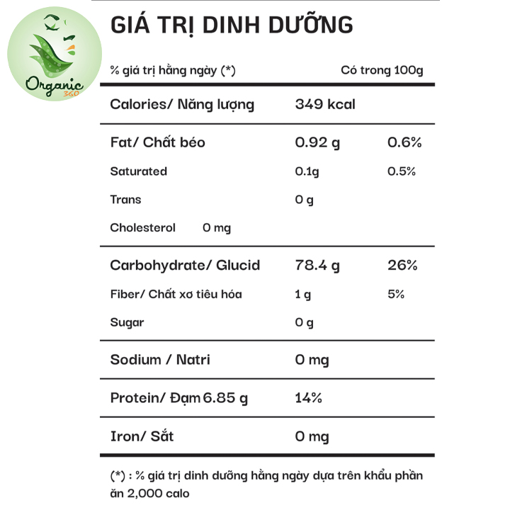 Gạo trắng hữu cơ ST25 Hoa Sữa 1kg