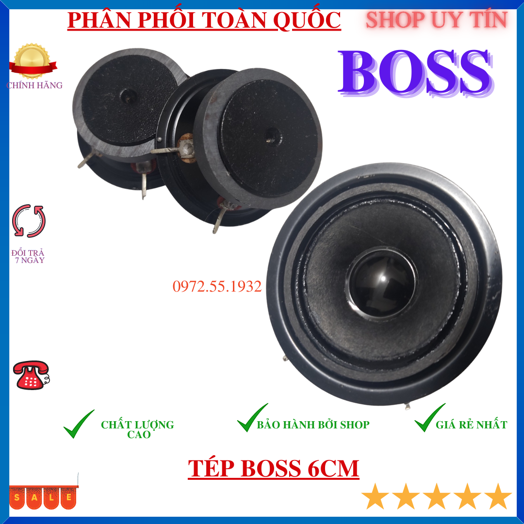 Củ  loa rép boss 8cm từ 60 hàng chất lượng chuẩn  - giá 2 chiếc