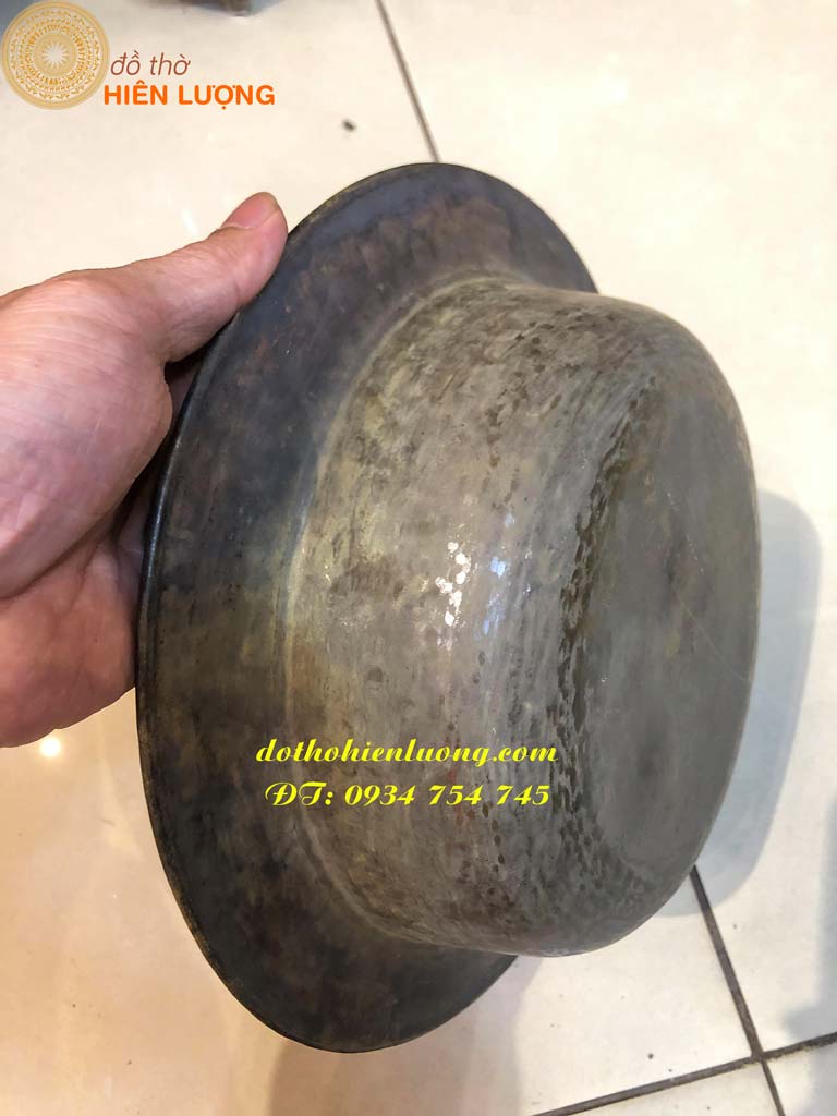 Chậu Bằng Đồng Màu Đen Giả Cổ, Lau Bàn Thờ, Spa,...