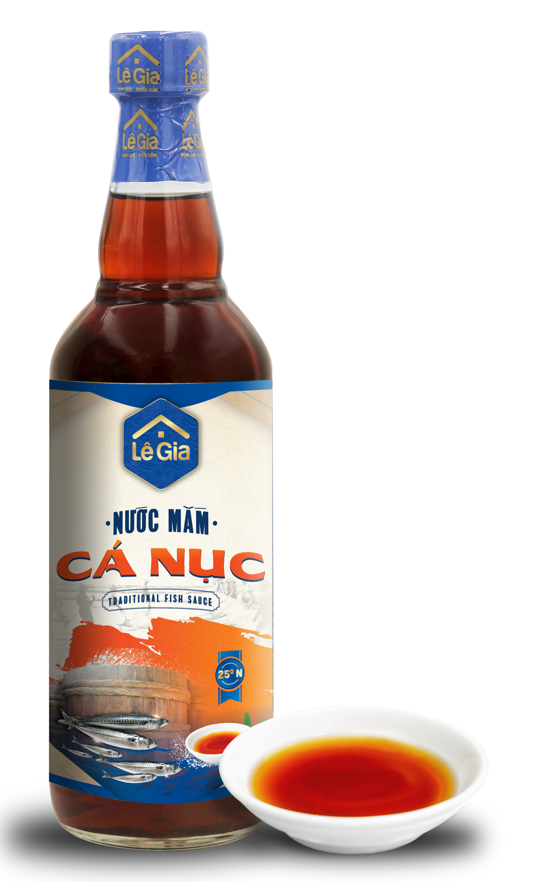Nước Mắm Cá Nục Lê Gia chai 525ml
