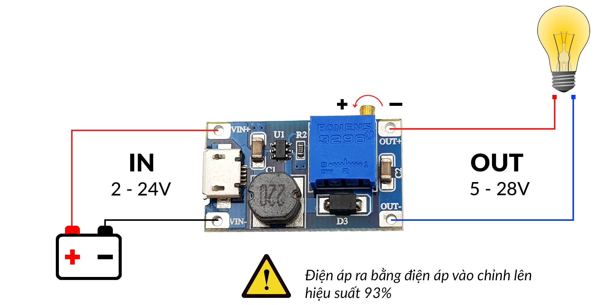 Mạch Tăng Áp Mini HT016
