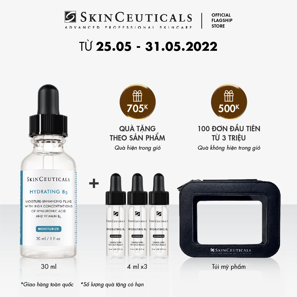 Tinh chất dưỡng da chuyên biệt Skinceuticals Hydrating B5 giúp cấp ẩm và hỗ trợ quá trình tái tạo da 30ml