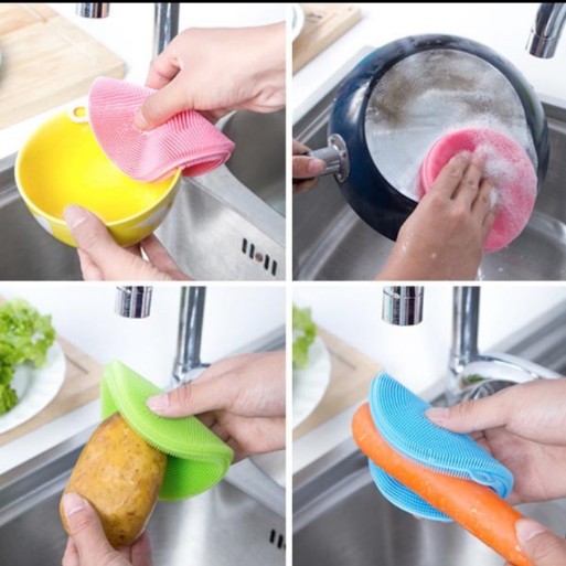 Miếng Rửa Chén Bát Silicon đa năng Siêu Sạch