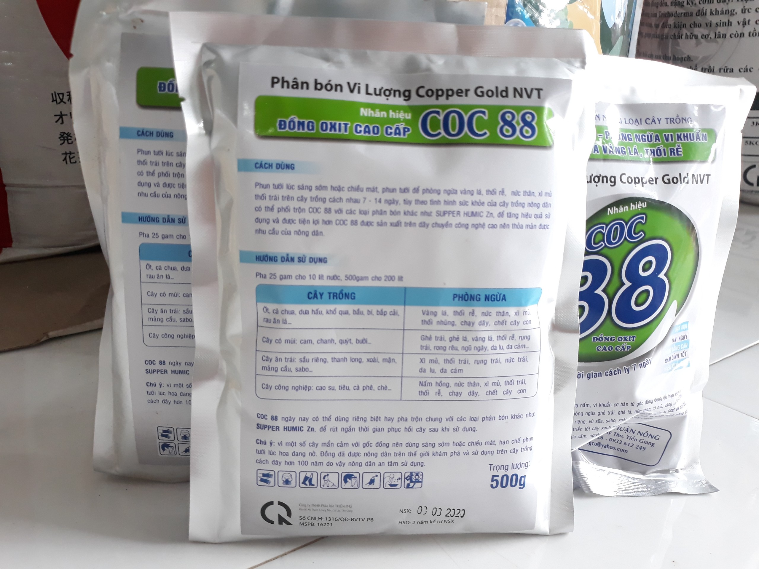 Thuốc Coc 88 - Đồng Oxit cao cấp gói 500gr