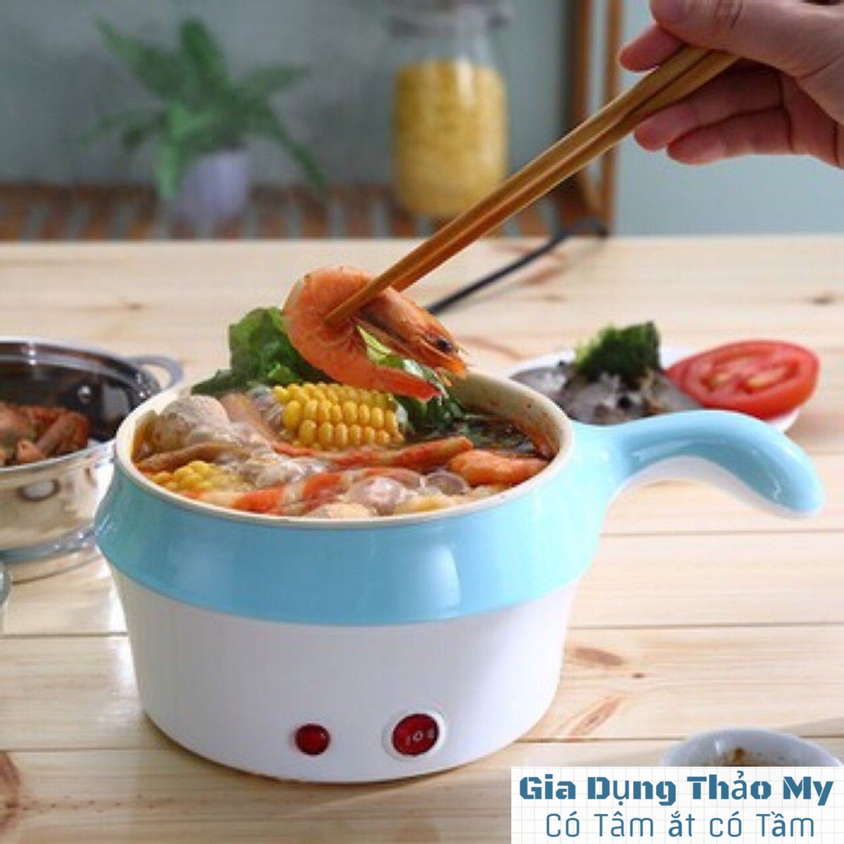 Ca nấu mỳ nấu lẩu -Kèm xửng hấp - ( Lẩu FA  lẩu một mình)