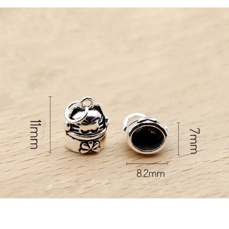 [S925] Charm mèo thần tài - MH271