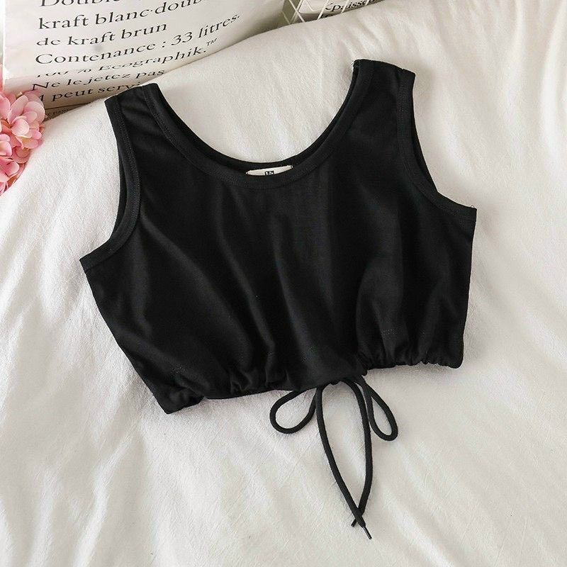 [HCM]Áo croptop ba lỗ rút dây cá tính