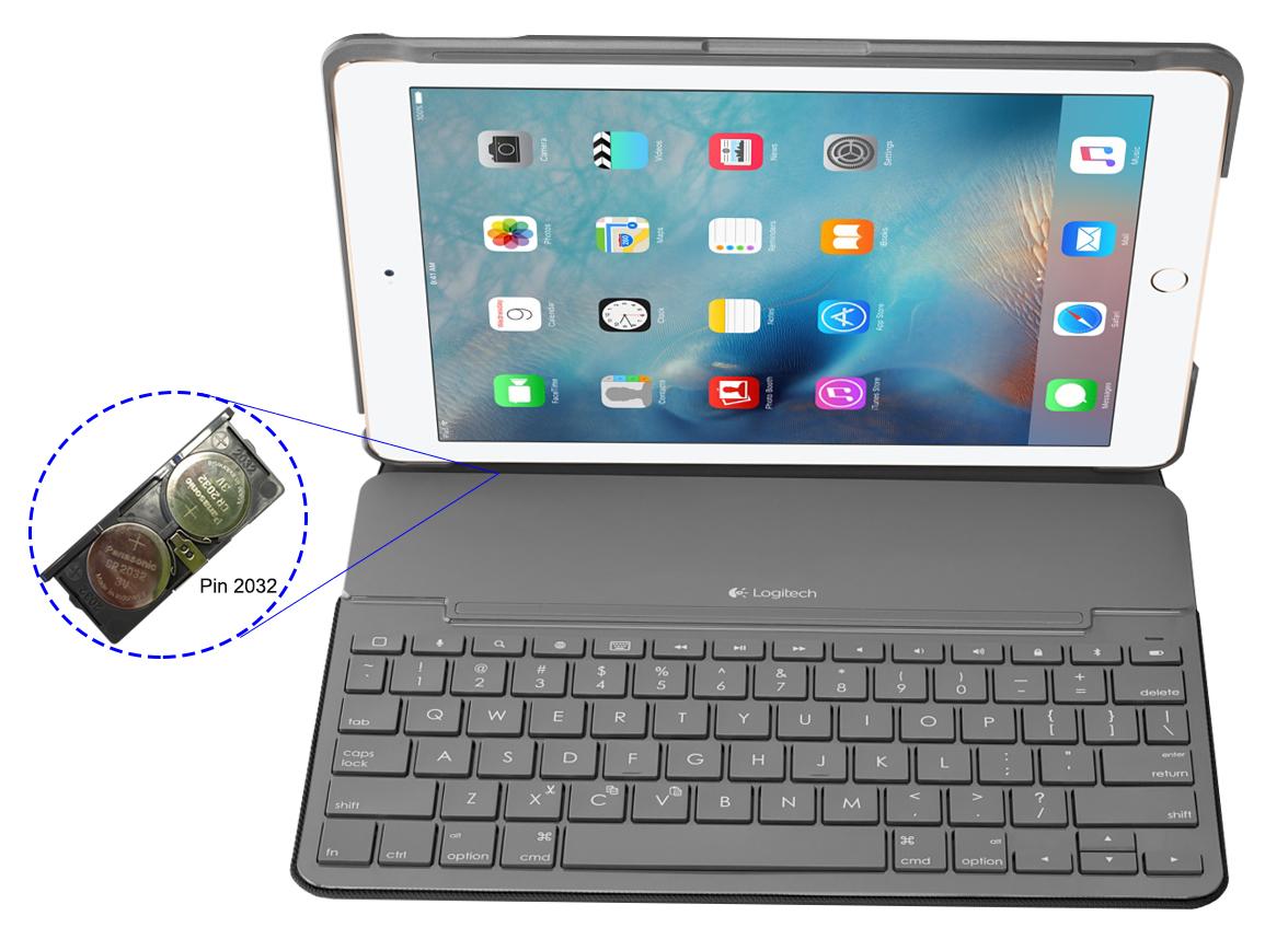 Bàn Phím iPad 5th 2017 Kiêm Bao Da Hiệu Logitech Canvas