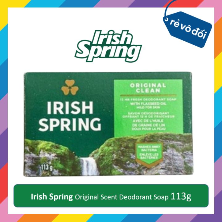 Combo 3 cục xà phòng diệt khuẩn Irish Spring Original Clean 113g