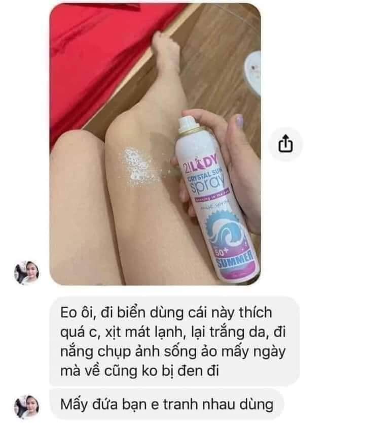 COMBO 2 CHAI XỊT CHỐNG NẮNG 2!LADY MAGIC SKIN