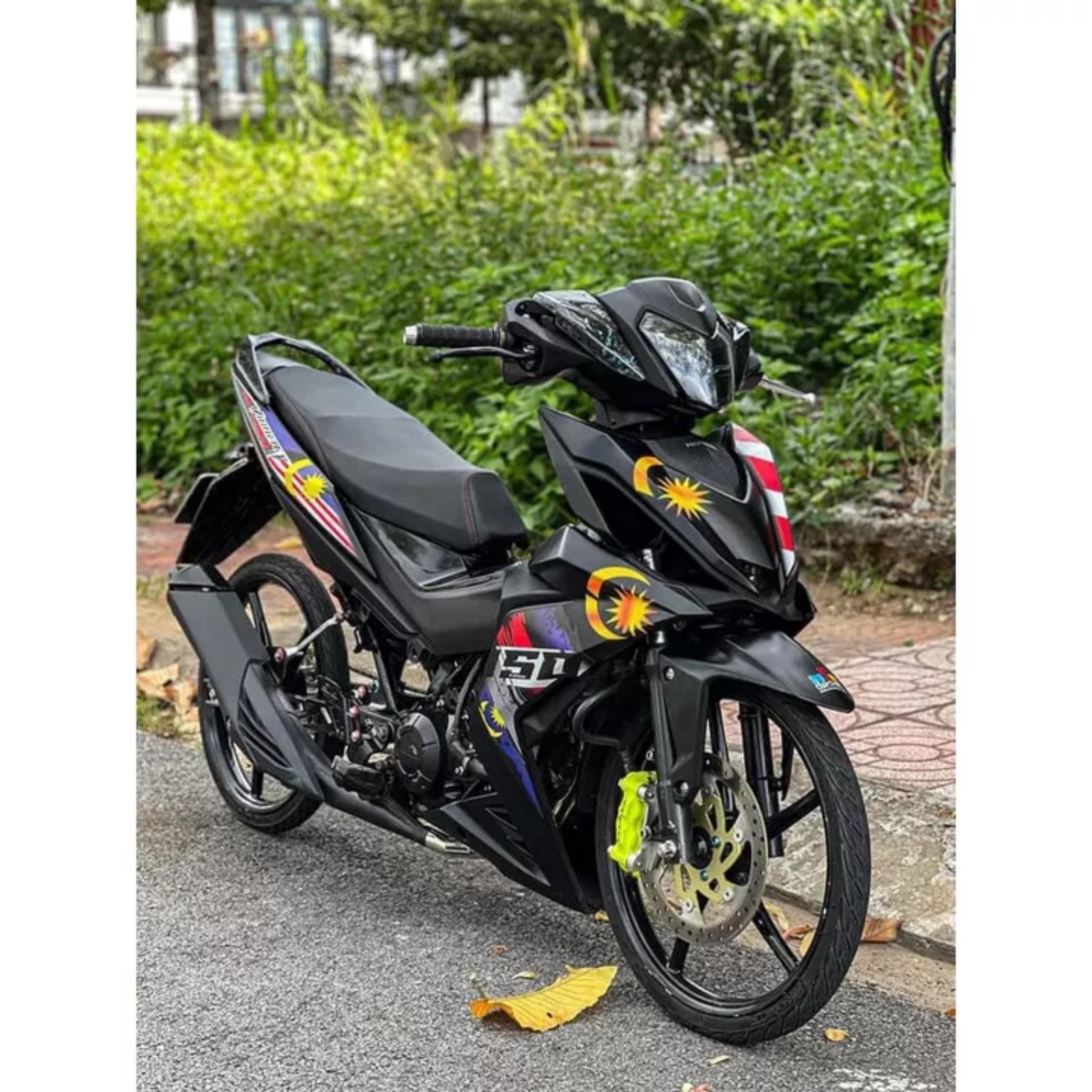 Tem rời honda winner v1 malaysia dán xe đen