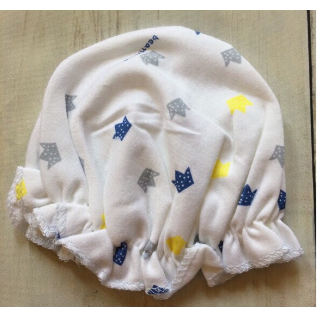Nón Sơ Sinh Cotton Chun Mềm Cho Bégái