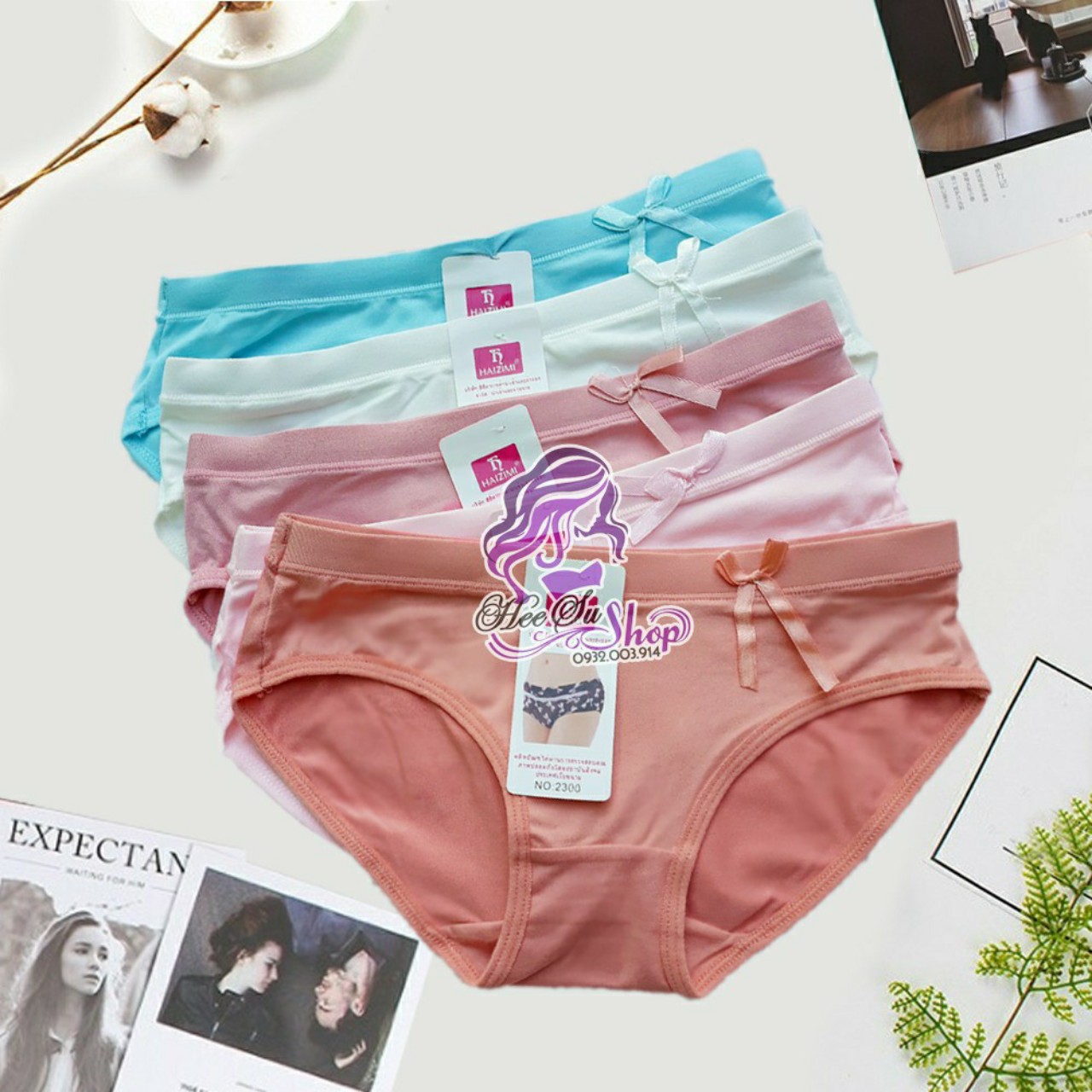 Combo 5 Quần Lót Cotton Thái Lan Đẹp Mịn