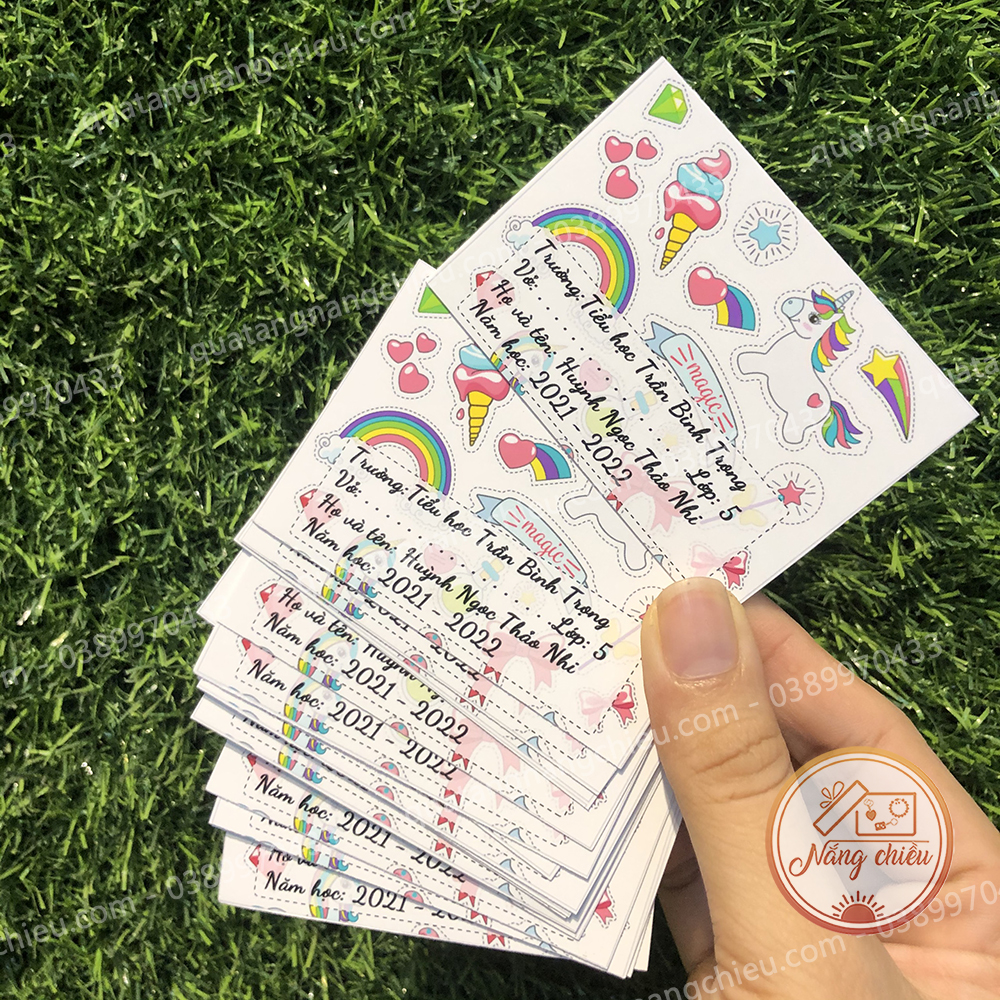 Nhãn vở học sinh - in thông tịn theo yêu cầu - giá rẻ giật mình, cam kết hàng đúng mô tả, chất lượng đảm bảo an toàn đến sức khỏe người sử dụng, đa dạng mẫu mã