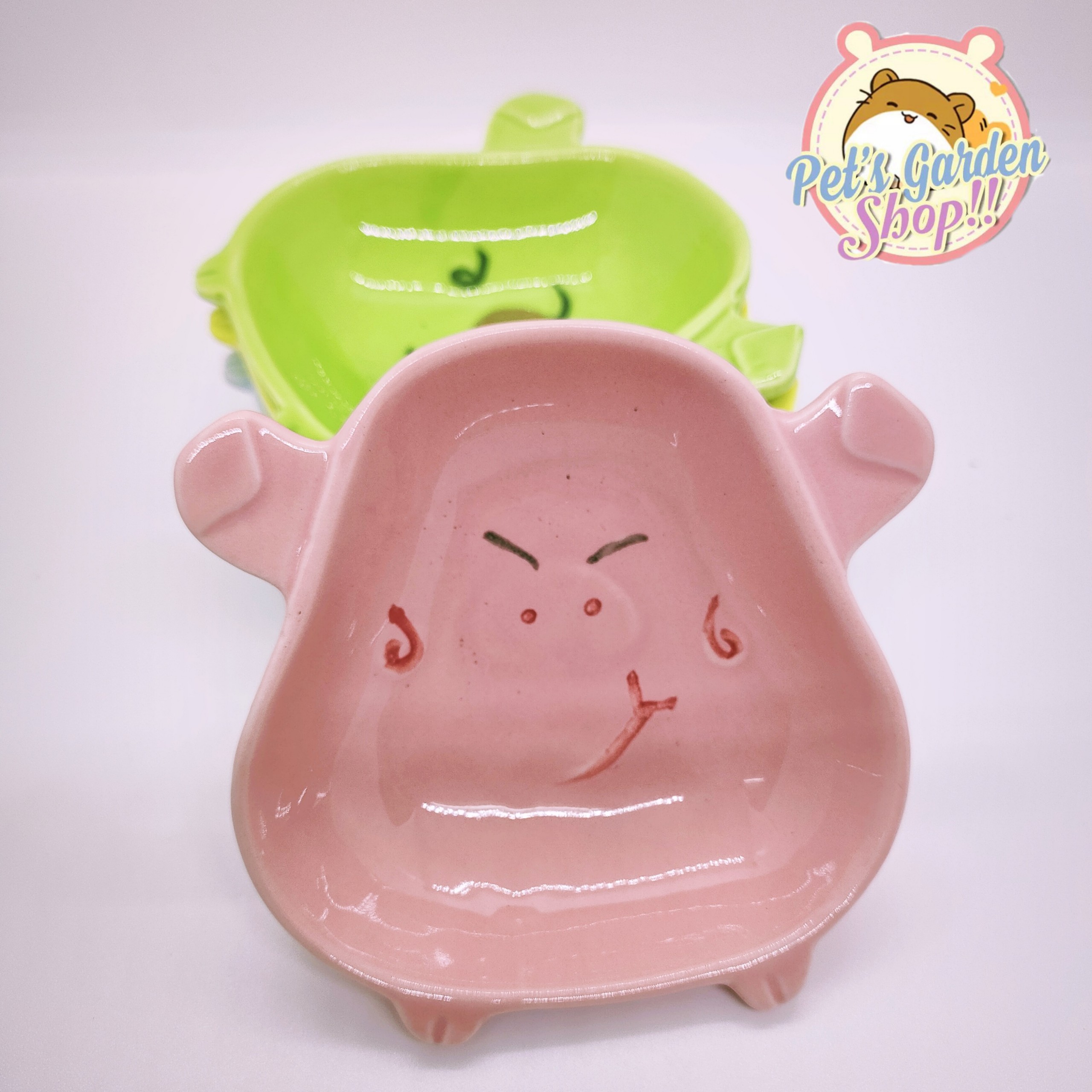 Chén heo nhỏ bằng sứ cho hamster