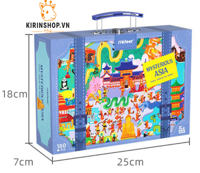 Ghép hình Mysterious Asia 180pcs - Mideer (Bộ)