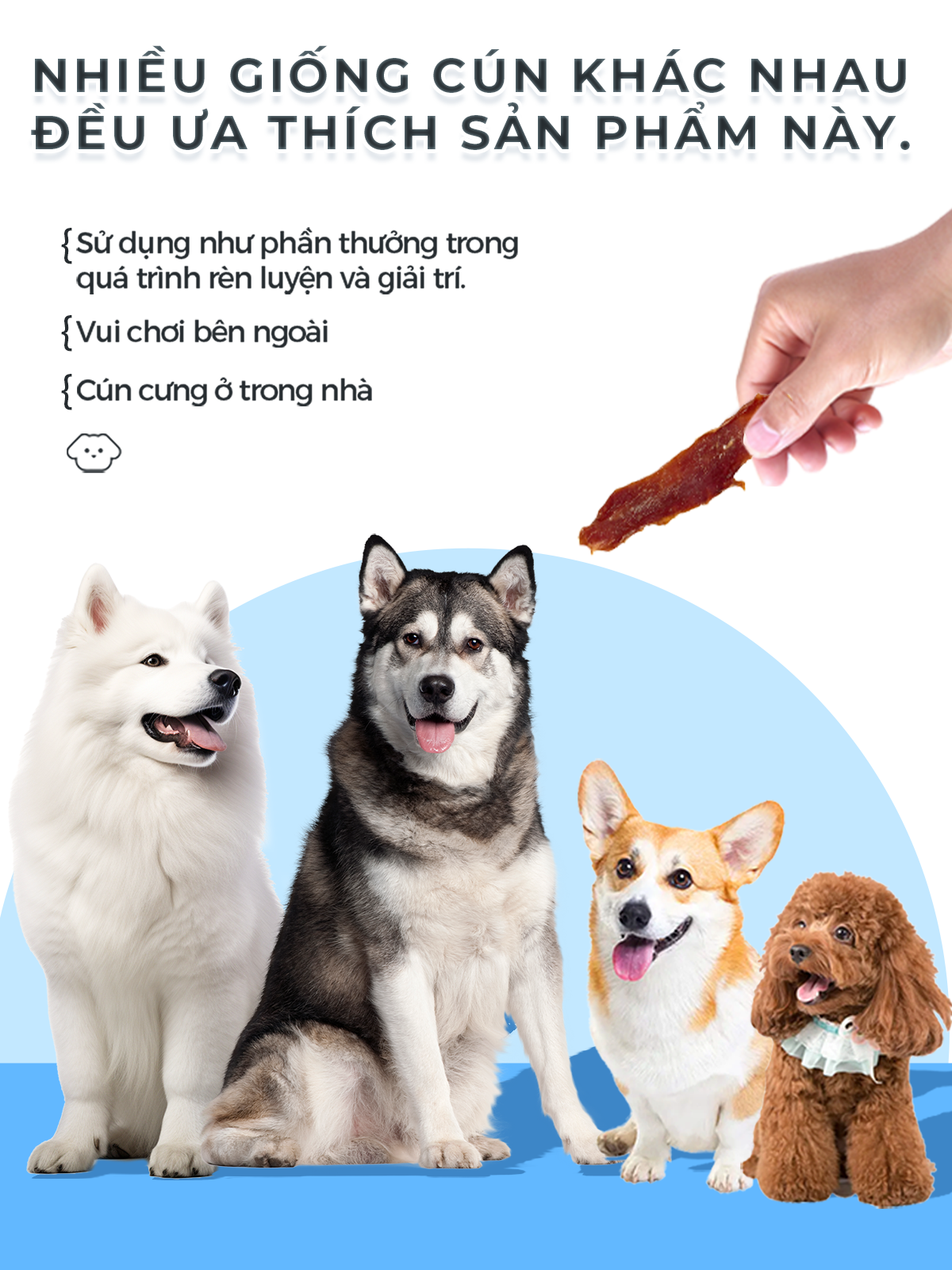 Thịt vịt tươi sấy khô cho chó LEMO túi 70g