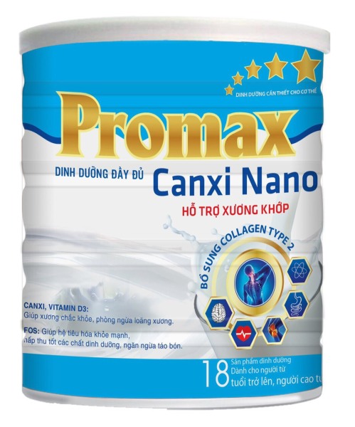[Chính hãng hộp 900g] Sữa Promax canxi nano hỗ trợ xương khớp