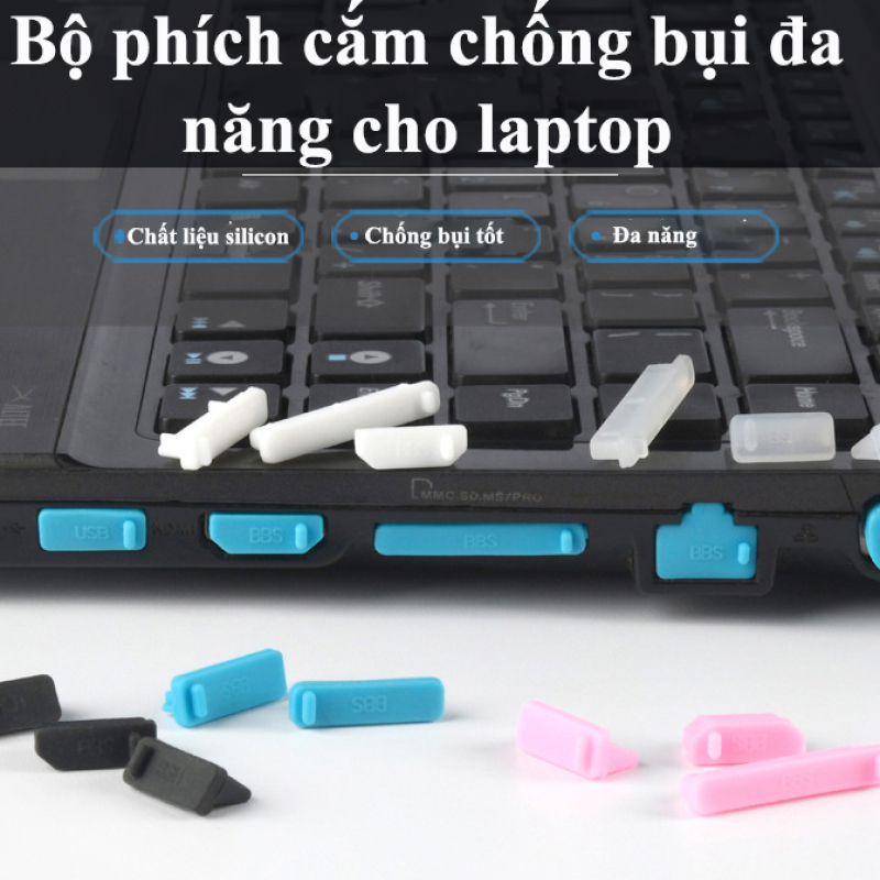 Bảng giá Bộ Nút Chống Bụi Silicon Cho Laptop, Macbook (13 Nút) Phong Vũ