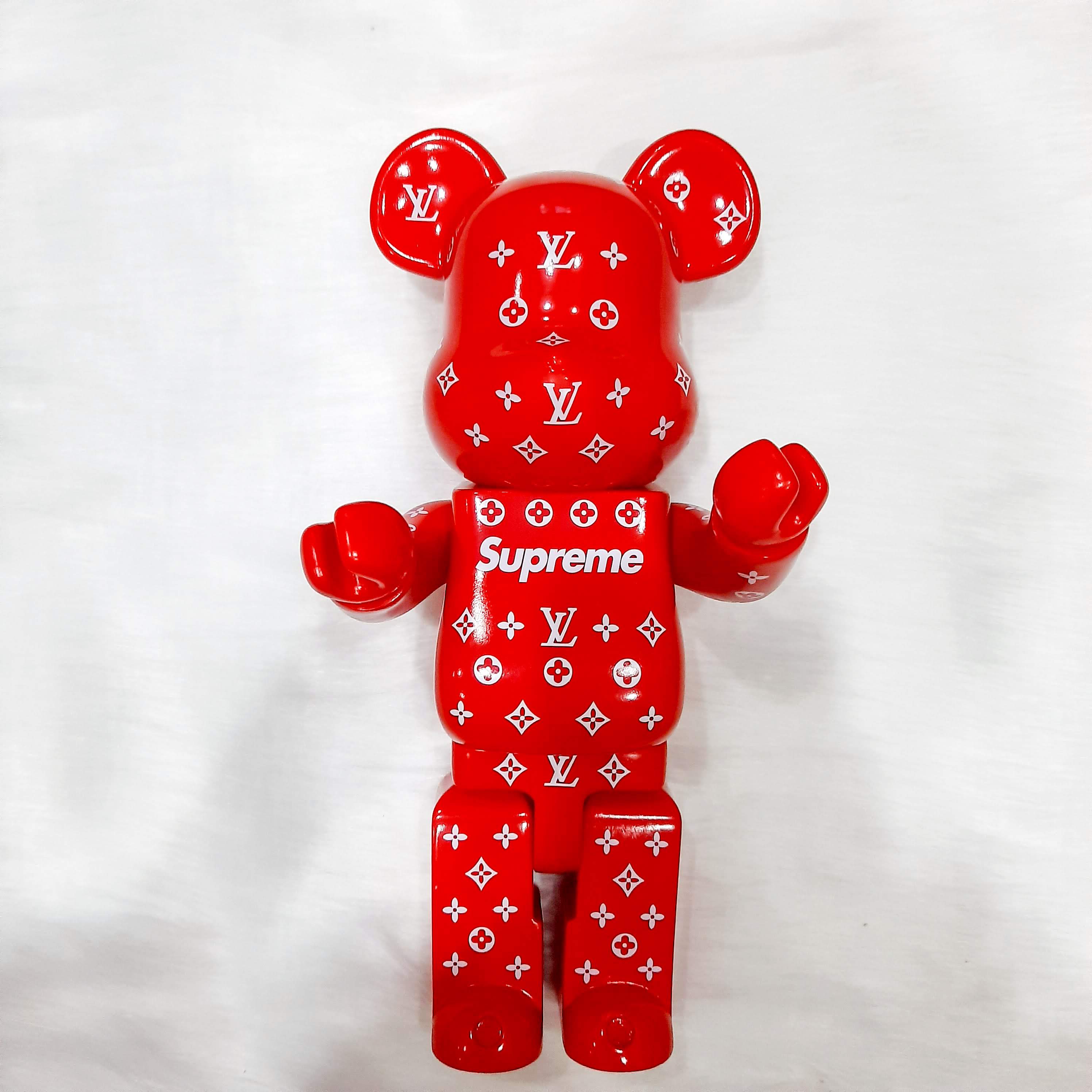 [HCM]Mô Hình Đồ Chơi Bearbrick Supreme Trang Trí  Bearbrick LV
