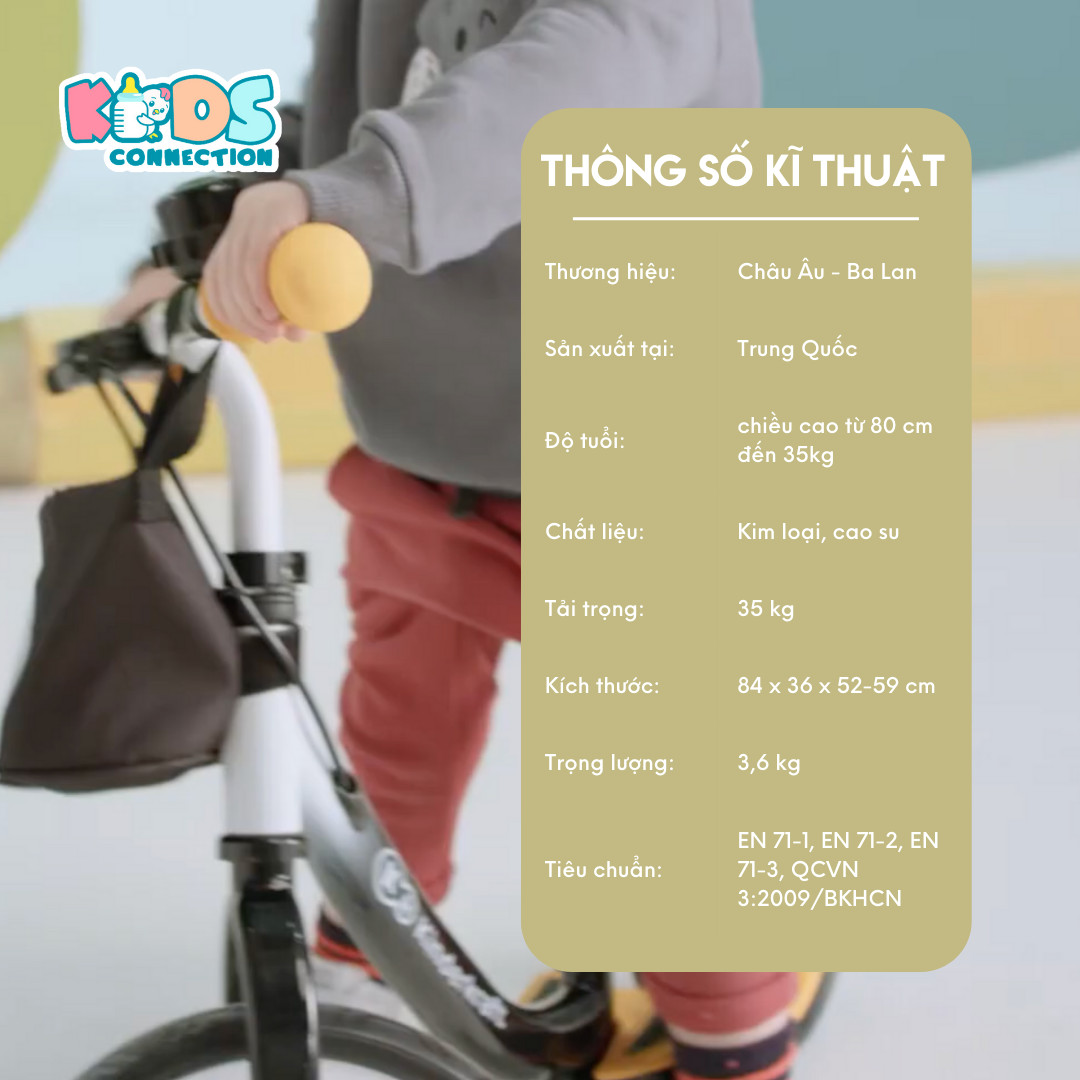 Xe cân bằng 2 bánh cao cấp cho bé (2 tuổi trở lên) KINDERKRAFT SPACE