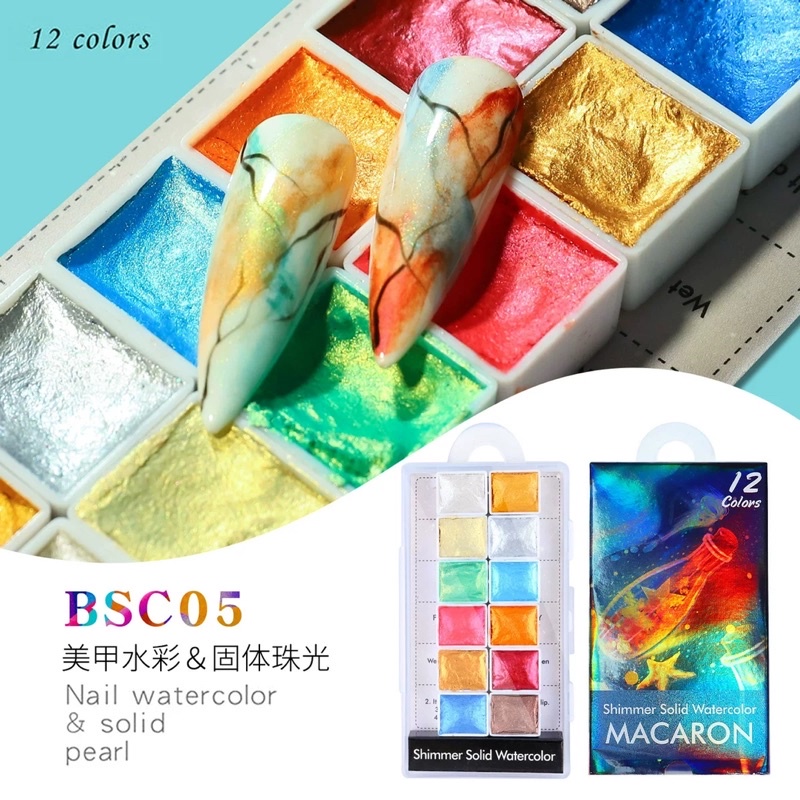 nhũ nước vẽ sét 12 màu