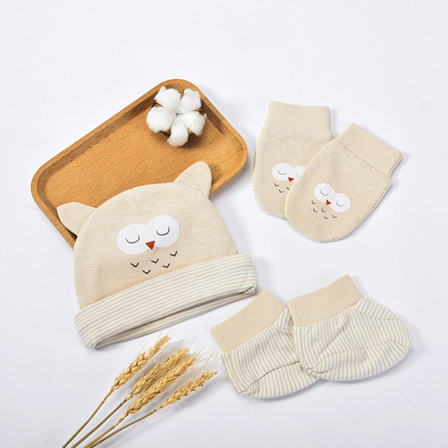 Set mũ, bao tay, bao chân cho bé sơ sinh (MUSS04)