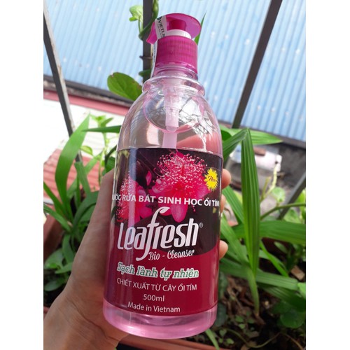 Nước rửa chén sinh học lá ôi tím Leafresh 500ml