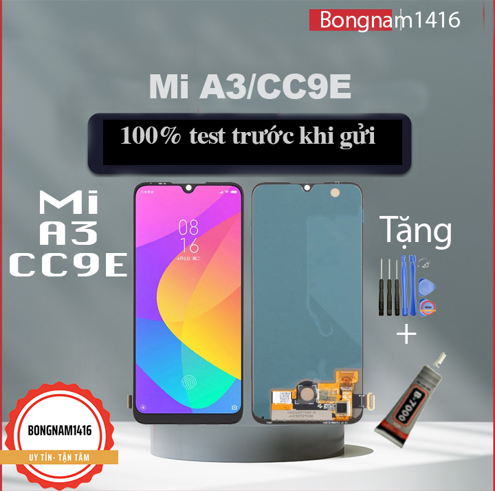 Màn hình xiaomi mi a3 / cc9e tặng bộ sửa và keo dán b7000.