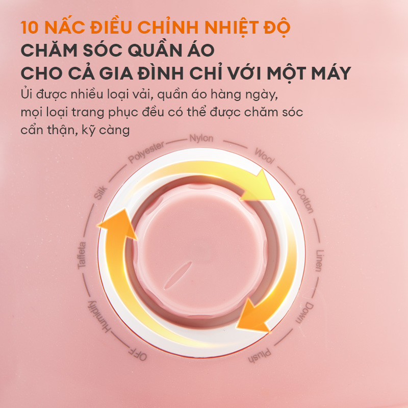 Bàn ủi hơi nước dạng đứng 2in1 GGS-M05A KA / GS2000M-PK01A công suất 1800W thương hiệu GAABOR - Hàng chính hãng