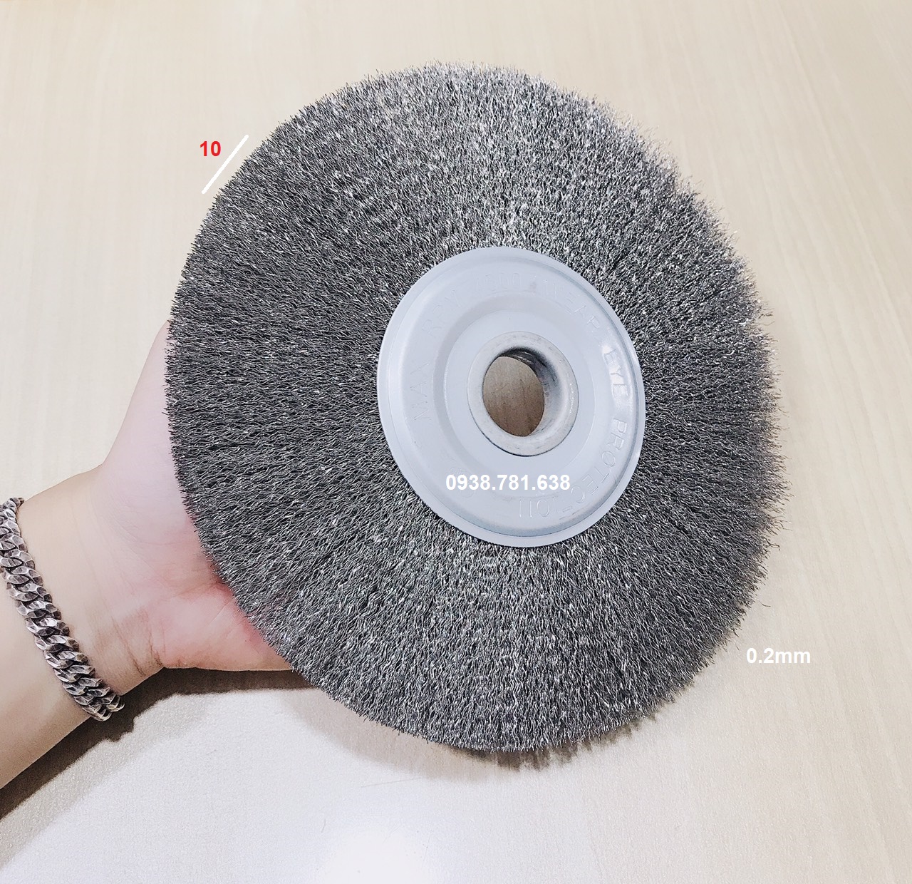 Bánh cước Inox 200x10x25.4(0.2-0.3)