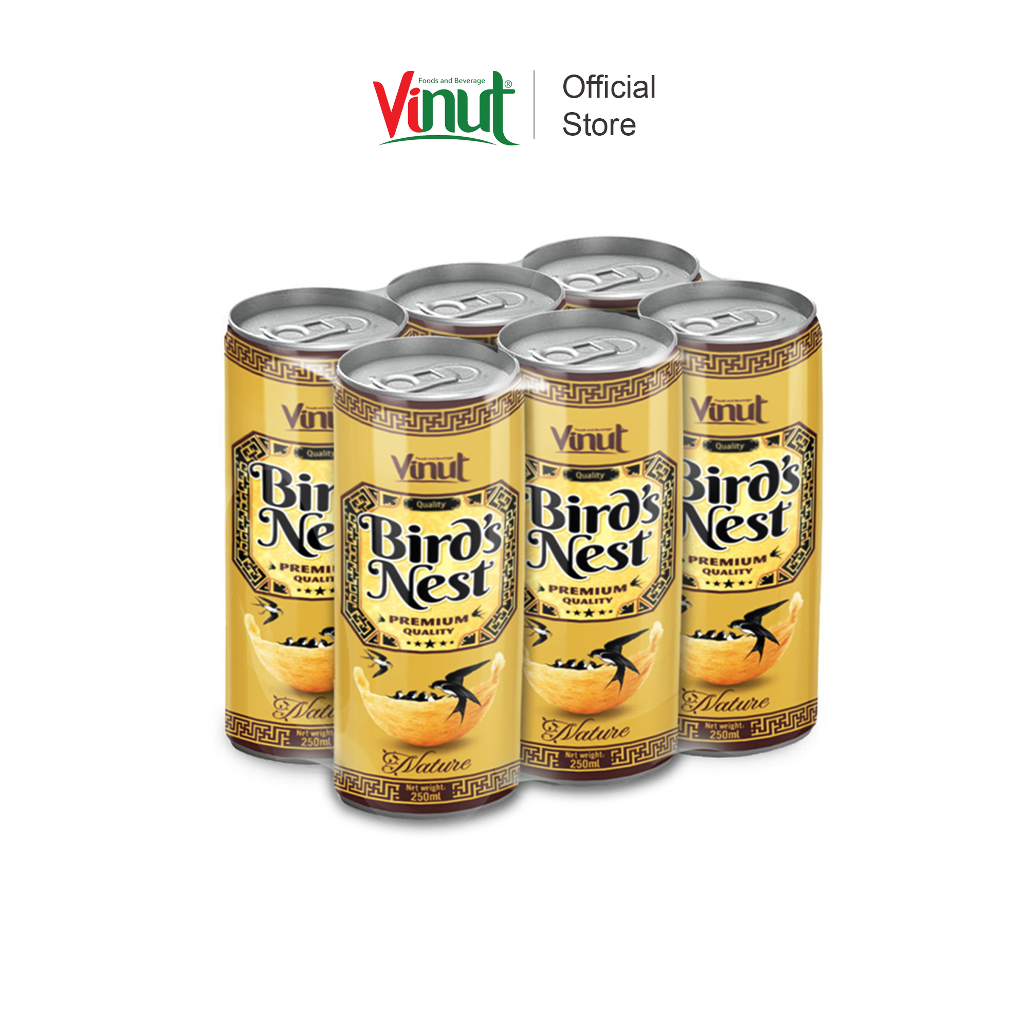 [LỐC 6 LON] Nước Yến Cao Cấp Vinut 250ml