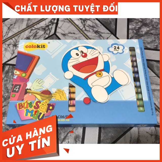 Sáp 24 màu doremon cr-c06/do