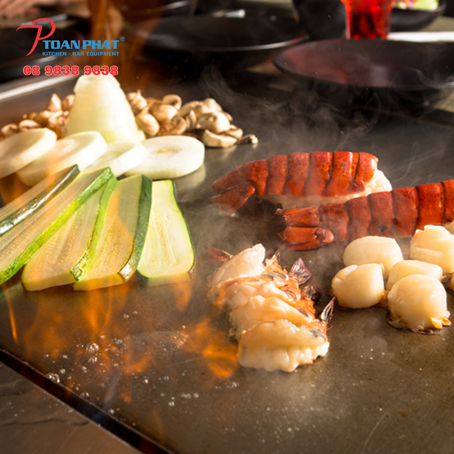 [Trả góp 0%]Bếp chiên phẳng Teppanyaki kiểu Nhật dùng gas-Kích thước 55cm-Giá rẻ-Bảo hành 1 năm