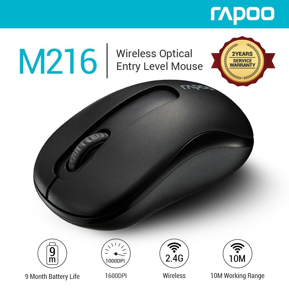 Chuột Máy Tính Không Dây Rapoo M216