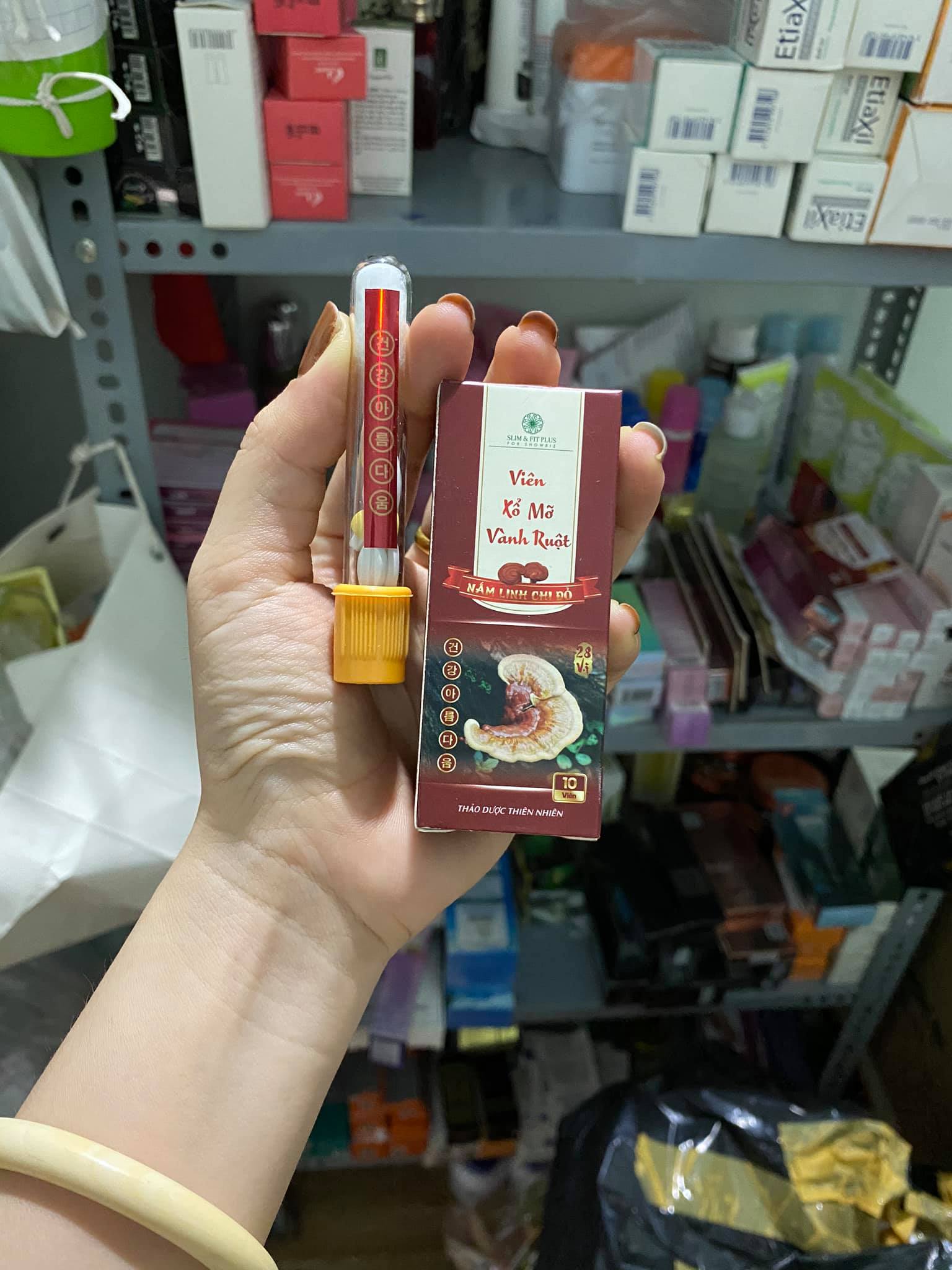 Combo 3 hộp xỗ mỡ vành ruột linh chi đỏ giảm mỡ bụng